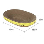 Cat Bed with Premium Corrugated Cardboard Scratch Pad