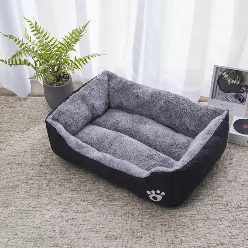 Pawfey Plush Pet Bed – Soft Supportive and Waterproof