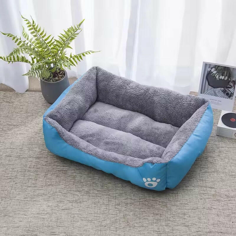 Pawfey Plush Pet Bed – Soft Supportive and Waterproof