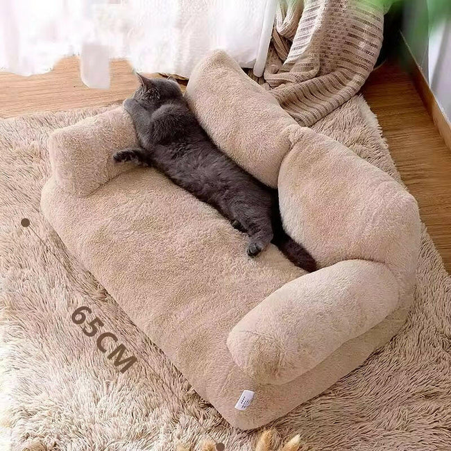 Cat Bed with Head Rest Premium Quality Hover Image