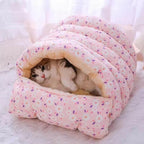 Pawfey Plush Foldable Dog Cat Bed