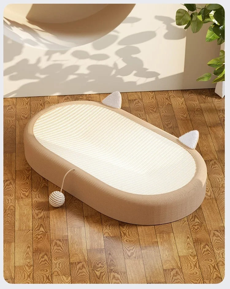Eco Sisal Cat Scratcher Bed with Play Ball