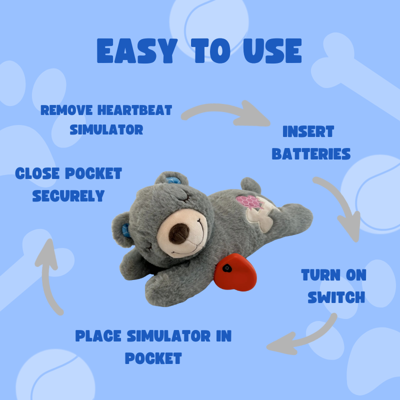Pet Heartbeat Plush – Calming Toy for Anxiety Relief