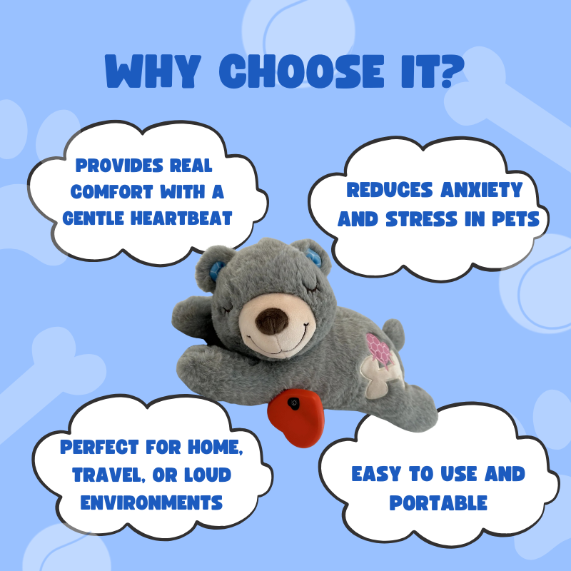 Pet Heartbeat Plush – Calming Toy for Anxiety Relief