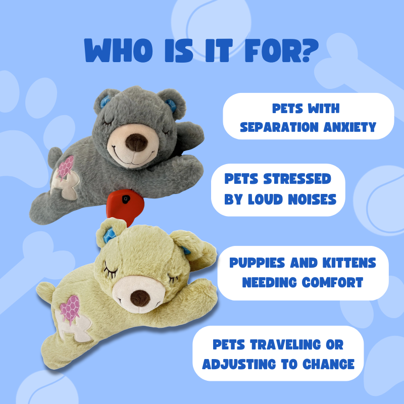Pet Heartbeat Plush – Calming Toy for Anxiety Relief