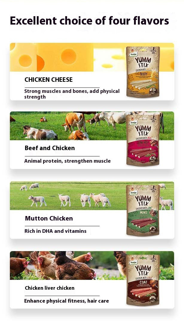 Pure Chicken Emulsion Strips for Appetite Support - Puppy Vitamin