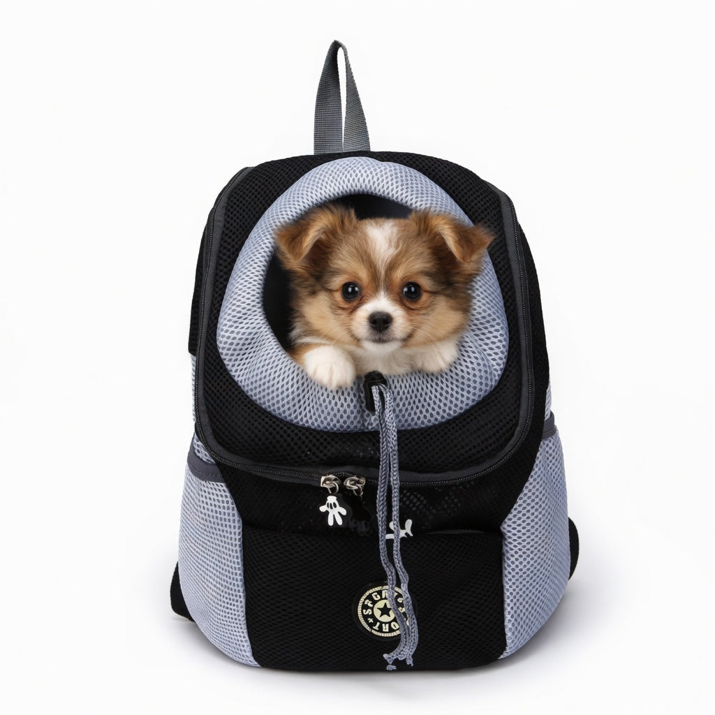 Pet Carrier Backpack — Breathable Oxford Travel Bag for Dogs & Cats