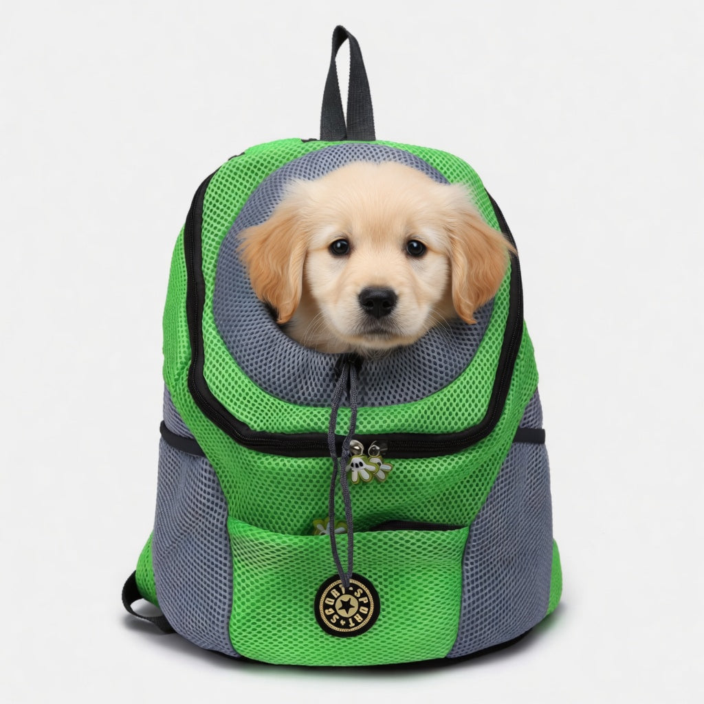 Pet Carrier Backpack — Breathable Oxford Travel Bag for Dogs & Cats