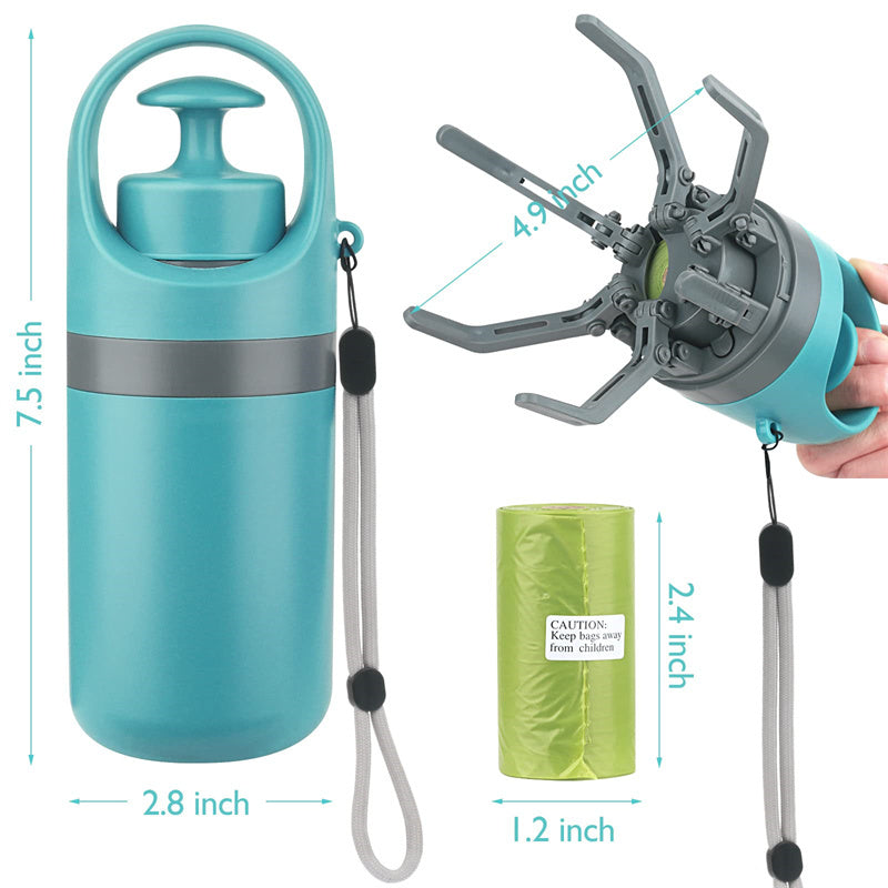 Portable dog poop scooper Lightweight Waste Picker w/ Bag