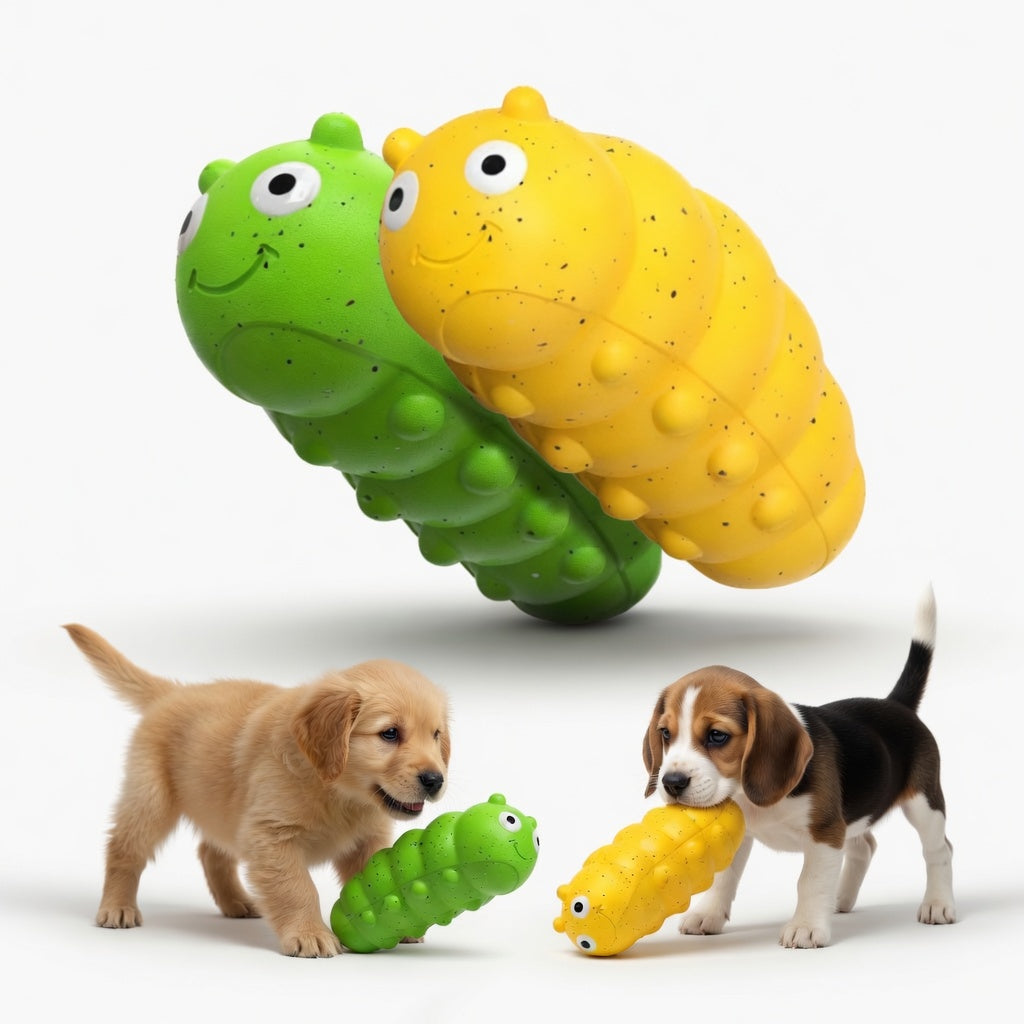 Puppy Chew Toys – Bug Shape Squeaky Teething Toy