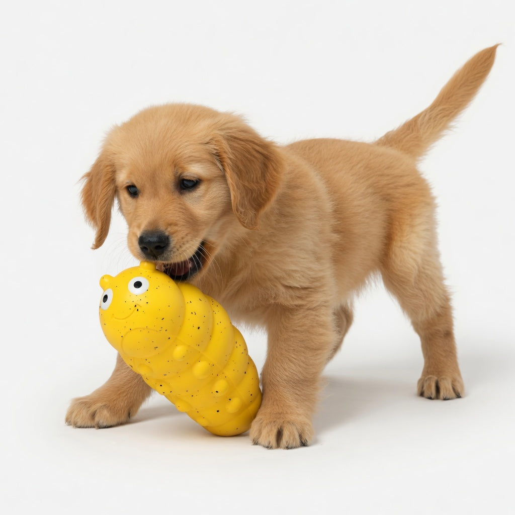 Puppy Chew Toys – Bug Shape Squeaky Teething Toy