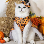 Halloween Pet Dog Dress For Small Medium Dogs Cosplay Costume Pet Dresses Fashion Bow Cat Princess Skirt Chiahuahua Dog Clothes