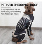 Dogs Skeleton Pattern Clothes Dog Halloween Cosplay Costume Halloween Bone Hoody Sweater Large Dog Jumpsuit Suit S-XXXL