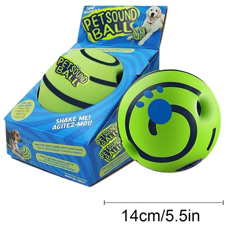 Dog Toy Wobble Wag Giggle Glow Ball – Interactive Dog Attention Toy with Fun Giggle Sounds