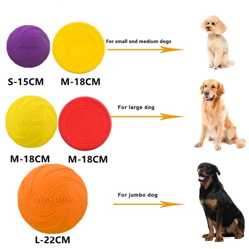 Ultra-Durable Chew-Proof Dog Frisbee – Bite Resistant Flying Disc for Outdoor Training & Play
