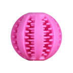 Durable Dental Chew Ball for Dogs – Snack-Dispensing Rubber Toy for Puppies & Large Breeds