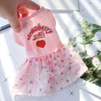 Cute Pets Clothes For Yorkshire Terrier Dogs Little Puppies Small Animals Breeds Striped Summer Wedding Princess Cats Dresses
