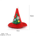 Pet Dog Cat Santa Hat Christmas Costume Accessories Small Dogs Cats Winter Warm for Holloween Holiday Christmas Party Photos