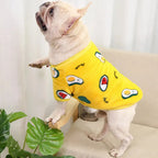 Warm Dog Clothes Cute Print Puppy Pet Clothing French Bulldog Hoodie Winter Dog Pajamas Sweater Coat for Small Medium Dogs Cats