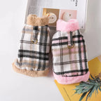 Pet Dog Clothes Lattice Coat Autumn Winter Dogs Pet Clothing Costume Clothes For Dogs Jacket Ropa Perro chihuahua Yorkshire