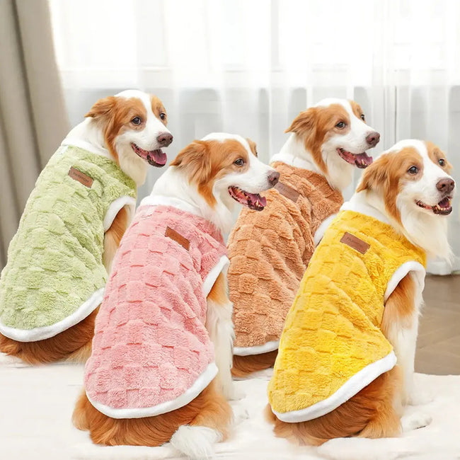 Big Dogs Clothes Winter Warm Sweater S-6XL Size Pet Clothing Golden Retriever Dog Coats Sweatshirt Pets Puppy Pullover Vest Hover Image