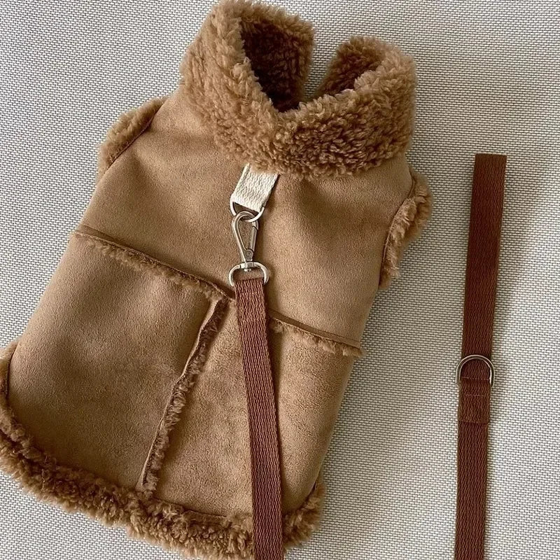 PetLAI Designer Dog Vest – Cute & Soft Autumn/Winter Coat for Small to Medium Dogs