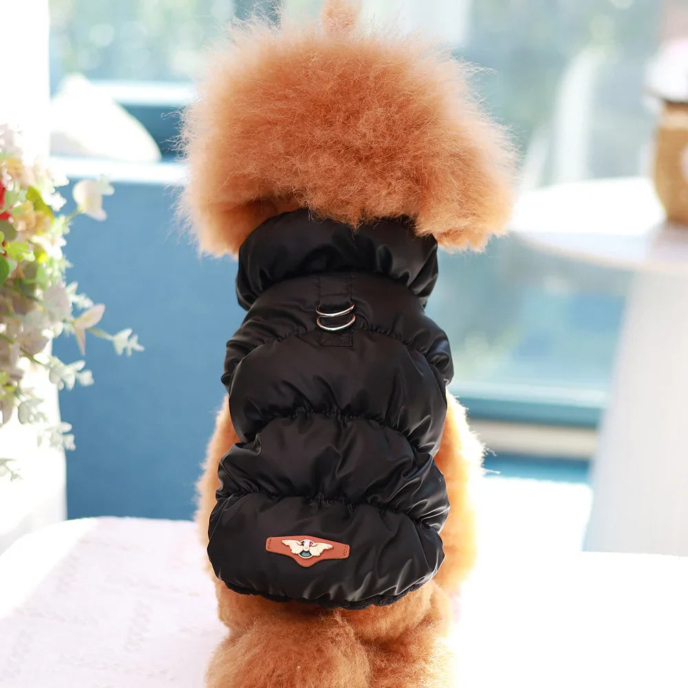 Soft Warm Dog Clothes Winter Padded Puppy Cat Coat Jacket For Small Medium Dogs