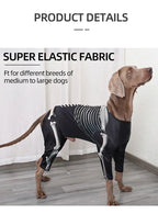 Dogs Skeleton Pattern Clothes Dog Halloween Cosplay Costume Halloween Bone Hoody Sweater Large Dog Jumpsuit Suit S-XXXL