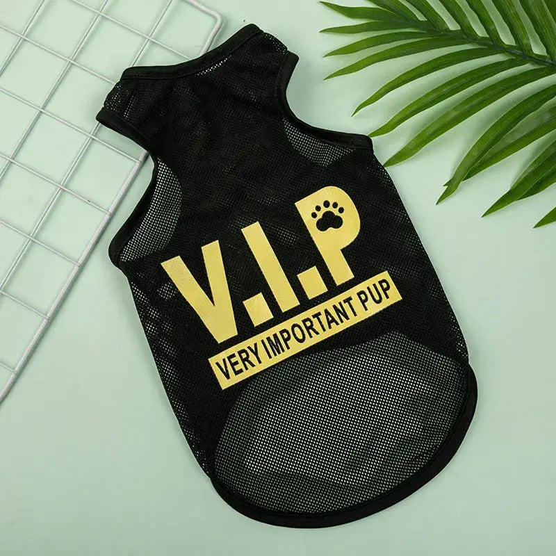 Dog Clothes Mesh Breathable Cool Vests Puppy Summer Clothes For Small Dogs Cat Pet T-Shirt Large Breed Ropa Para Perros