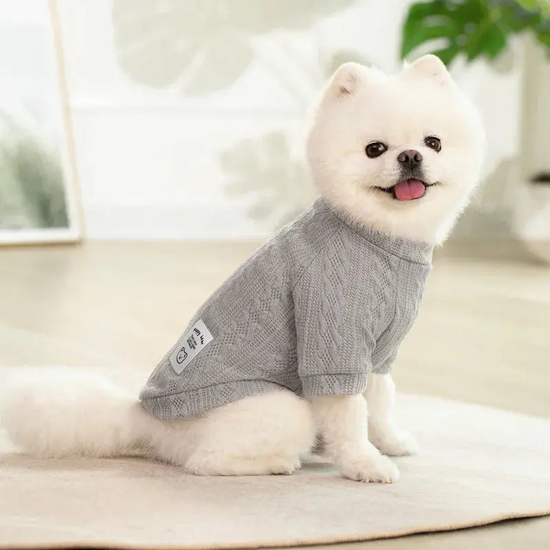 Warm Knitted Dog Sweater Soft Fashion Pet Clothes for Samll Medium Dogs Cats French Bulldog Chihuahua Yorkies Pug Costume