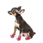 4pcs Waterproof Pet Dog Shoes - Anti-Slip Rain Boots for Small Dogs and Cats - Durable Footwear for All Weather