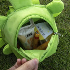 Cartoon Turtle Shape Dog Backpack No-Pull Pet Harness Vest Self Carrier Metal Zipper Large Capacity Backpack Pet Products