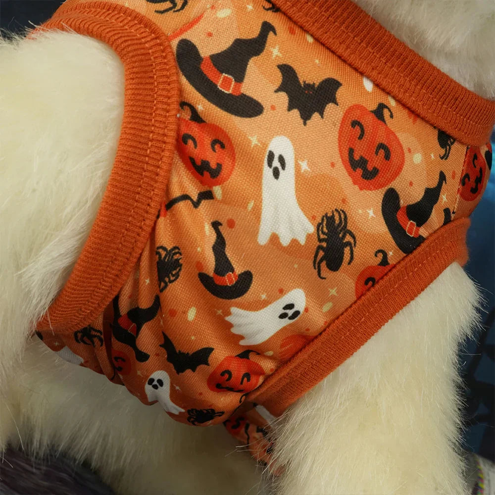 SpookyPumpkin 2-in-1 Pet Costume - Bat Wing Dress with Matching Hat for Halloween & Cosplay (S-XL)