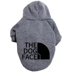 Cozy Winter Dog Hoodie for Large Breeds – Warm Fleece Jacket with Playful Face Print, Adjustable Fit (Labrador, French Bulldog & All Breeds)