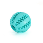 Natural Rubber Chew Ball for Small Dogs - Tough Tooth-Cleaning Treat Toy