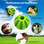 Durable Dental Chew Ball for Dogs – Snack-Dispensing Rubber Toy for Puppies & Large Breeds