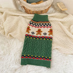 JingleBell Reindeer Sweater - Festive High-Neck Pullover for Dogs & Cats