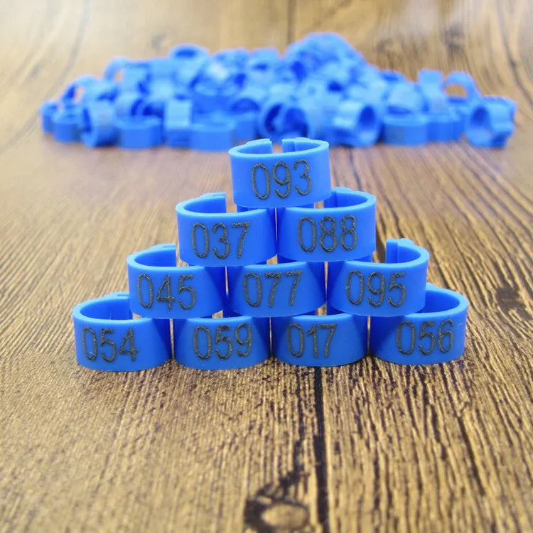 Bird Leg Bands (100pc, 8mm)