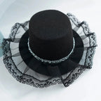 Festival Dog Hat Dogs Cat Wedding Party Gentleman Hats Caps For Puppy Kitten Headwear Pet Halloween Photo Prop Top Hat Accessory
