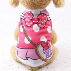 Casual Cartoon Dog T-Shirt – Soft Summer Vest for Small Puppies