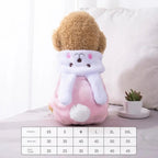 Cat Clothes Tiger Outfit Thermal Cotton-Padded Clothes Kitten Blue Cat British Shorthair Muppet Autumn and Winter Pet Dog Four-Legged Clothes