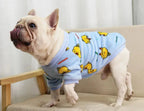 Warm Dog Clothes Cute Print Puppy Pet Clothing French Bulldog Hoodie Winter Dog Pajamas Sweater Coat for Small Medium Dogs Cats