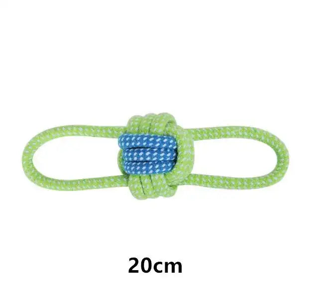 Durable Cotton Rope Dog Toys - Interactive Chew Toys for Puppies & Dogs, Dental Care, Non-Toxic