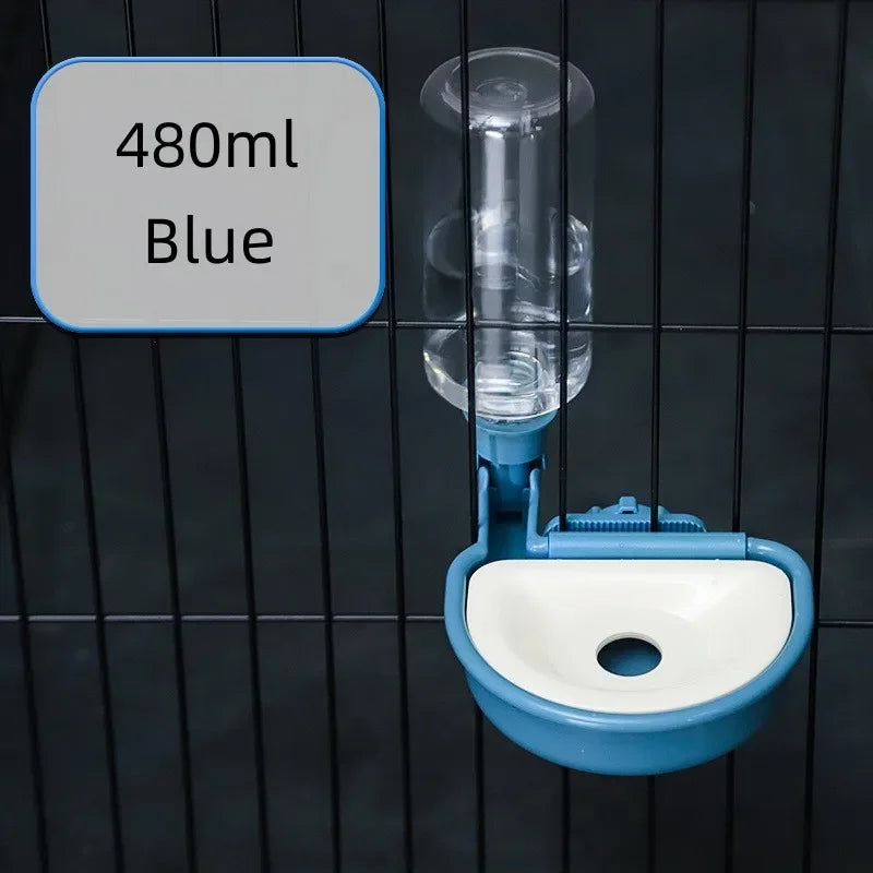 Hanging Pet Water Bottle & Bowl