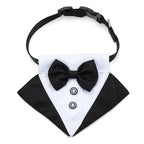 For Large and Medium Dogs Tuxedo Dog Suit and Bandana Set Dogs Tuxedo Suit Dog Prince Bow Tie Shirt Formal Dog Weeding Attire