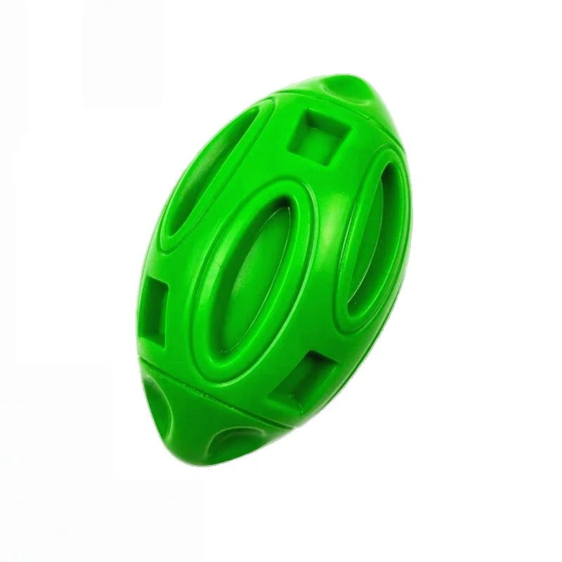 Squeaky Dog Toys for Aggressive Chewers - Rubber Chew Ball for Teeth Grinding & Cleaning