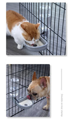 Hanging Pet Water Bottle & Bowl