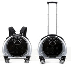 Transparent Space Cat Travel Capsule