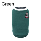CampusPaws V-Neck Sweater - Preppy Knit Pullover for Small Dogs & Cats