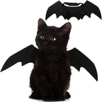 Dog Cat Bat Wings for Halloween Party Decoration, Pet Collar Leads Cosplay Bat Costume,Cute Puppy Cat Dress Up Accessories